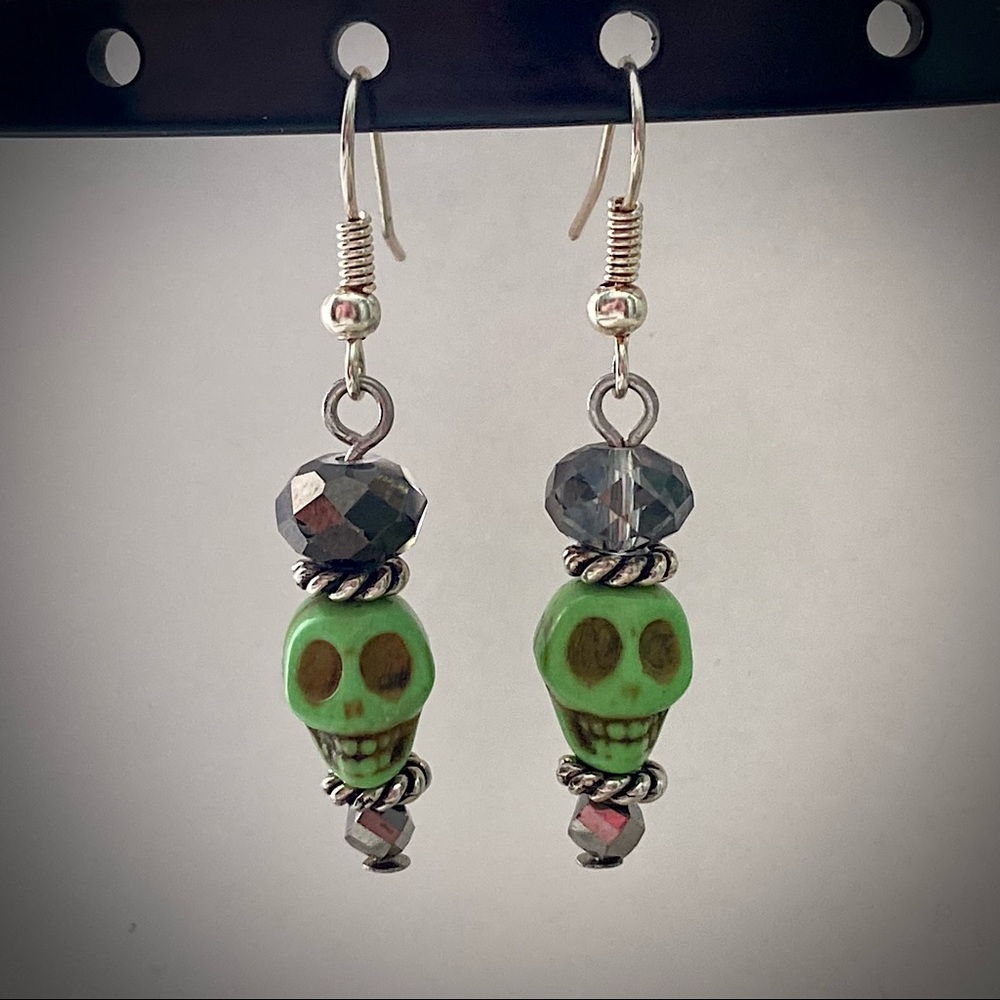 Skull King handcrafted earrings